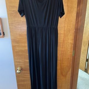 Black maxi dress